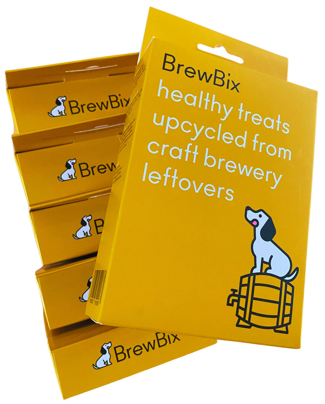 BrewBix Healthy Peanut Butter Dog Treat Biscuits - 6 x 100g Boxes