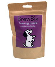 Load image into Gallery viewer, BrewBix Healthy Peanut Butter Dog Training Treat Biscuits - 50g Pouches
